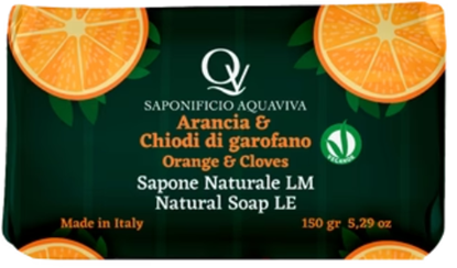 Immagine di SAPONIFICIO AQUAVIVA SAP. BAGNO ''PROFUMATI'' 150GR 98% NATURALE ARANCIA