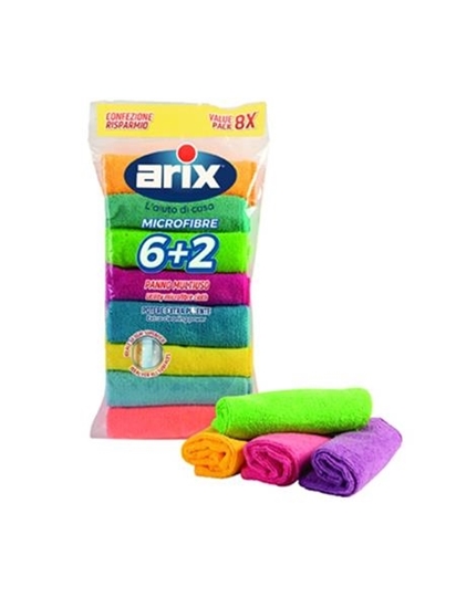 Immagine di ARIX PANNO MICROFIBRA M/USO 8PZ