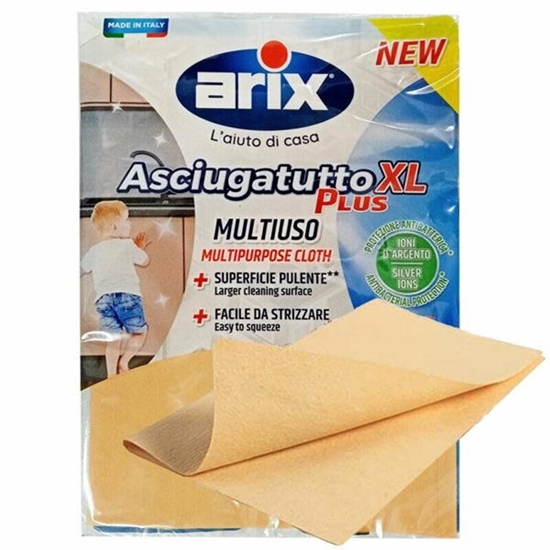 Immagine di ARIX PANNO MULTIUSO 40X35 XL NEW ASCIUGATUTTO PLUS IN PELLE