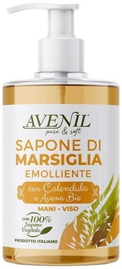 Immagine di AVENIL SAP. MANI E VISO DI MARSIGLIA VEGETALE 500ML CALENDULA & AVENA BIO