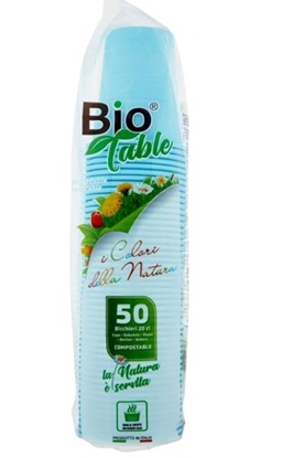 Immagine di BIO TABLE BICCH. 200CC 50PZ AZZURRO