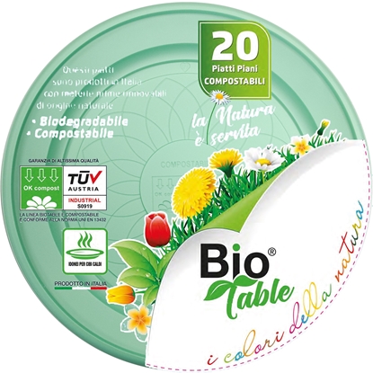 Immagine di BIO TABLE PIATTI PIANI 20PZ VERDE