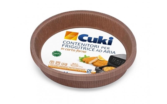 Immagine di CUKI CONT. PER FRIGGITRICE AD ARIA 5PZ IN CARTA FORNO