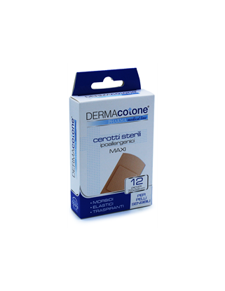 Immagine di DERMACOTONE CEROTTI STERILI IPOALLERGENICI MAXI 7,2X3,8CM 12PZ