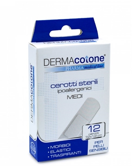 Immagine di DERMACOTONE CEROTTI STERILI IPOALLERGENICI MEDI 7,2X1,9CM 12PZ