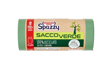 Immagine di DOMOPAK SPAZZY SACCO VERDE 110LTX10 70X120