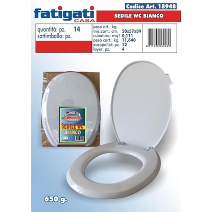 Immagine di FATIGATI COPRIVASO SEDILE WC BIANCO 650G