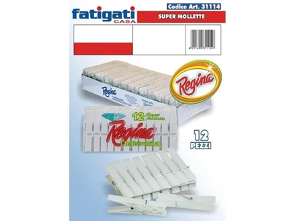 Immagine di FATIGATI PINZE PLAST. 12PZ REGINA