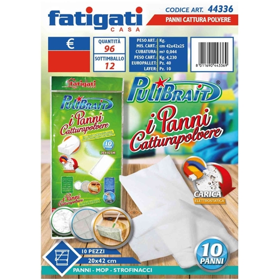 Immagine di FATIGATI PULIBRAIT CATTURAPOLVERE 20PZ 20X42CM