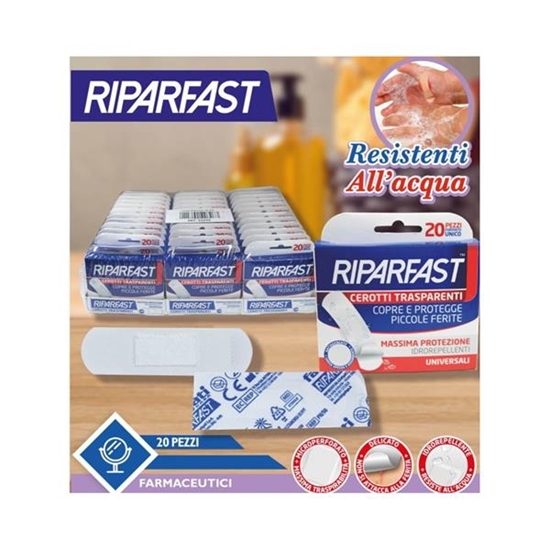 Immagine di FATIGATI RIPARFAST CEROTTI 20PZ TRASP. WATERPROOF