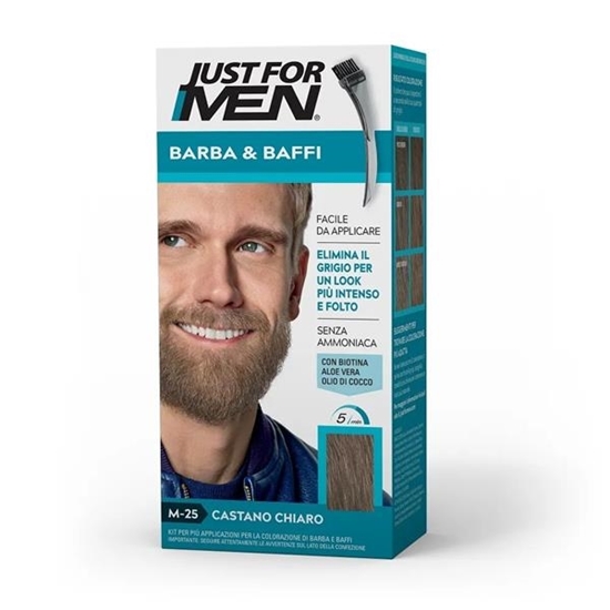 Immagine di JUST FOR MEN GEL COLORANTE BARBA & BAFFI M25 28G CASTANO CHIARO