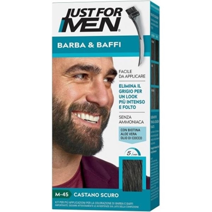 Immagine di JUST FOR MEN GEL COLORANTE BARBA & BAFFI M45 28G CASTANO SCURO