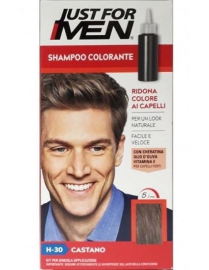 Immagine di JUST FOR MEN SH. COLORANTE 66ML H30 CASTANO NATURALE