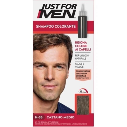 Immagine di JUST FOR MEN SH. COLORANTE 66ML H35 CASTANO MEDIO