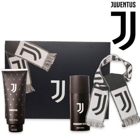 Immagine di JUVENTUS COFANETTO (DEO 150ML+ SHOWER GEL 200ML + SCIARPA UFFICIALE)