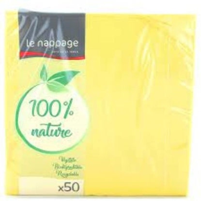 Immagine di LE NAPPAGE TOVAGLIOLO 33X33 50PZ GIALLO CANARINO