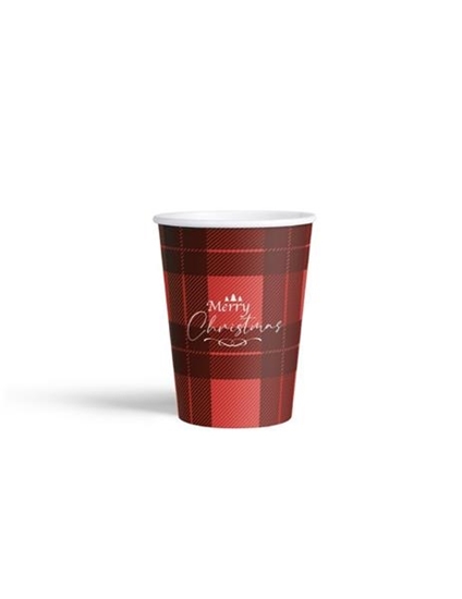 Immagine di LULU' BICCH. CARTA CAFFE' NATALIZI 75ML 50PZ SCRITTA CHRISTMAS