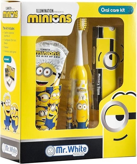 Immagine di MINIONS GIFT SET (BASE LUMINOSA + SPAZZ. ELETTR. + DENT. 75ML + BICCH.)