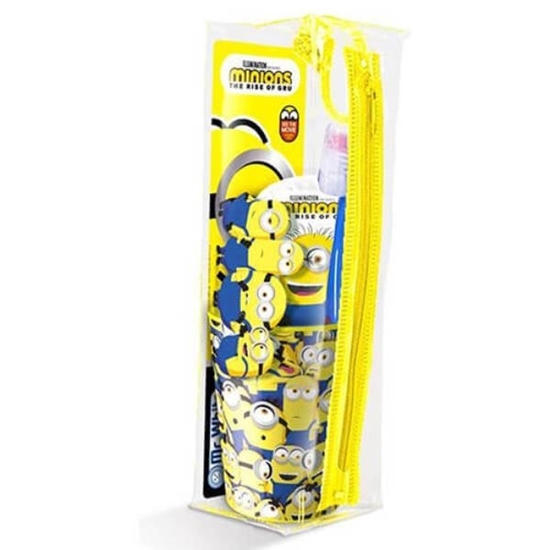 Immagine di MINIONS POCHETTE (SPAZZ. + DENT. 75ML + BICCH.)