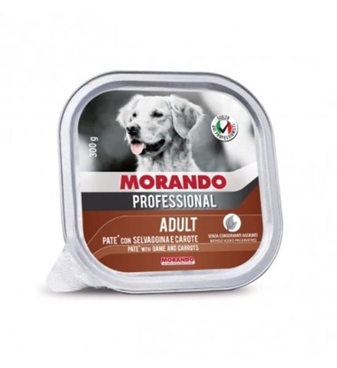 Immagine di MORANDO PROFESSIONAL CANE PROF. PATE' 300GR (VASCHETTA) SELVAGGINA/CAROTE