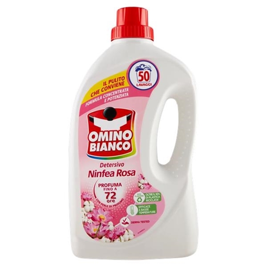 Immagine di OMINO BIANCO LAV. LIQ. 50LAV 2LT NINFEA ROSA