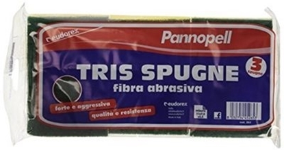 Immagine di PANNOPELL SPUGNE TRIS 3PZ FIBRA ABRASIVA