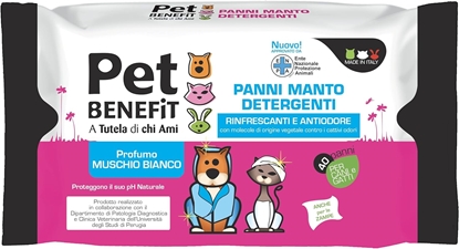 Immagine di PET BENEFIT PANNO 40PZ MANTO ANTIODORE MUSCHIO