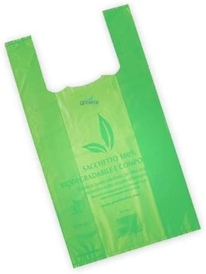 Immagine di SHOPPER BUSTE BIO COMPOSTABILI CONF. 4KG VERDE