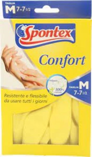 Immagine di SPONTEX GUANTI LATTICE COMFORT GIALLI 1PZ M