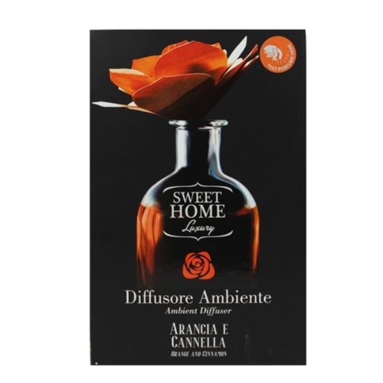 Immagine di SWEET HOME LUXURY PROF. AMBIENTE 250ML CON ROSA ARANCIONE (ARANCIA E CANNELLA)