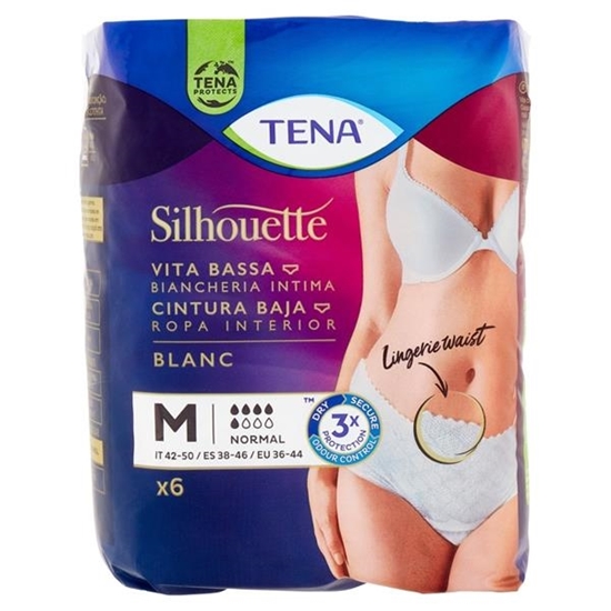 Immagine di TENA SILHOUETTE 6PZ NORMAL BLANC MEDIUM