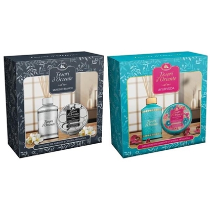 Immagine di TESORI D'ORIENTE CONF. REGALO (DIFF. AMB. 200ML + BASTONCINI + CANDELA 109GR)