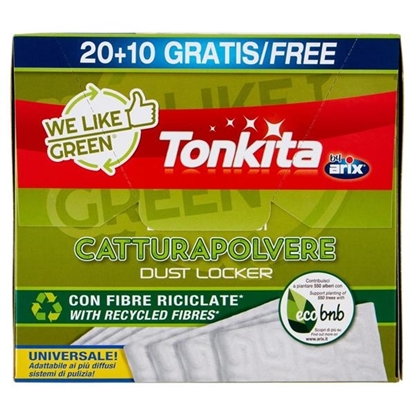 Immagine di TONKITA WE LIKE GREEN PANNI CATTURAPOLVERE 20+10PZ RICICLATI