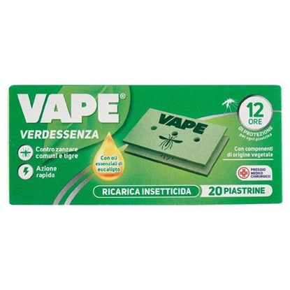 Immagine di VAPE PIASTRINE ZANZARE 20PZ VERDESSENZA 12H (2202854)