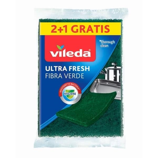 Immagine di VILEDA ABRASIVA FIBRA VERDE 2+1