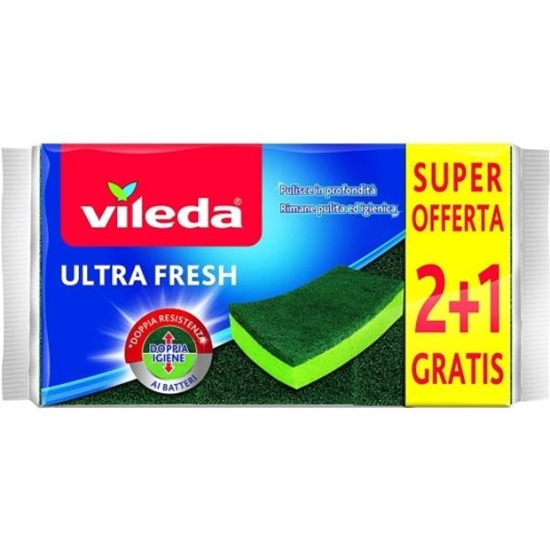 Immagine di VILEDA SPUGNA ABRASIVA ULTRA FRESH 2+1