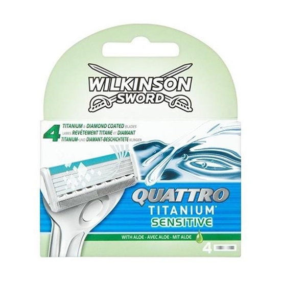 Immagine di WILKINSON SWORD 4TITANIUM U/G 4 RIC. SENSITIVE ALOE