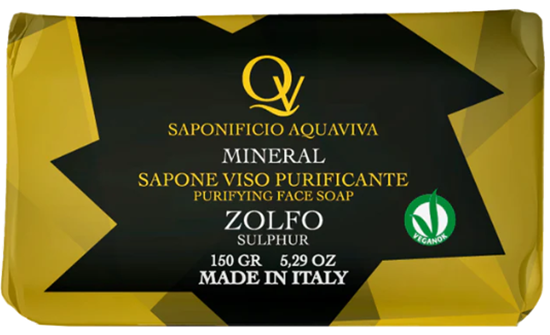 Immagine di SAPONIFICIO AQUAVIVA SAP. VISO ''SPECIALI'' 150GR 98% NATURALE ZOLFO