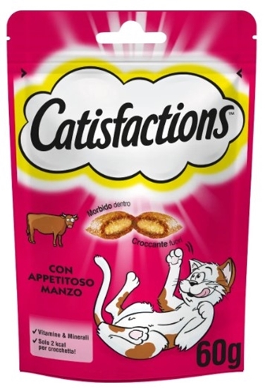 Immagine di CATISFACTIONS GATTO CROCC. 60GR MANZO