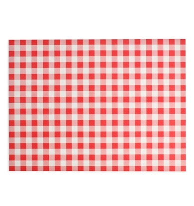 Immagine di RISTOCART TOVAGLIETTA 30X40CM 1000PZ GOFFRATA VICHY ROSSO