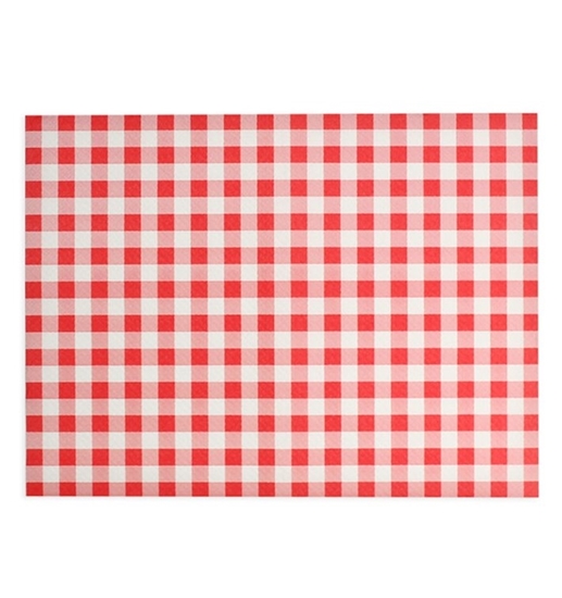 Immagine di RISTOCART TOVAGLIETTA 30X40CM 1000PZ GOFFRATA VICHY ROSSO