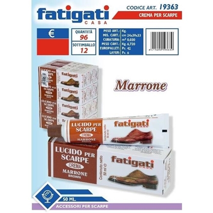 Immagine di FATIGATI CREMA LUCIDO PER SCARPE 50ML MARRONE