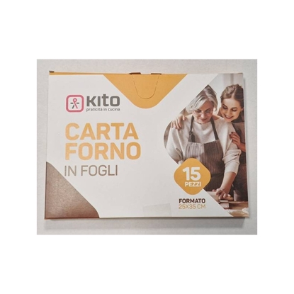 Immagine di KITO CARTA FORNO PRETAGLIATA IN FOGLI 25X35 15PZ