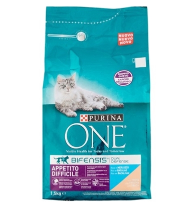 Immagine di PURINA ONE CAT DIFFICULT APPETITE MERLUZZO E TROTA 1,5KG