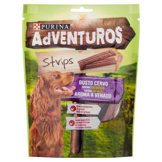 Immagine di PURINA ADVENTUROS SNACK STRIPS 90GR CERVO