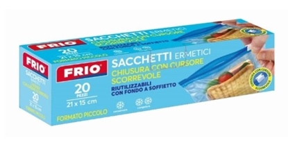 Immagine di FRIO SACCHETTI ERMETICI CON CHIUSURA CURSORE 20PZ PICCOLI 21X15