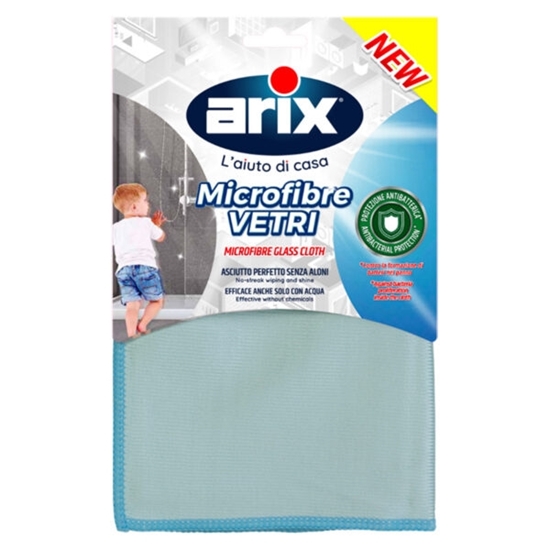 Immagine di ARIX PANNO MICROFIBRA VETRI CON ANTIBATTERICO