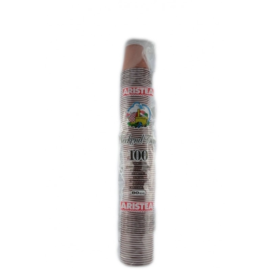 Immagine di ARISTEA BICCH. CAFFE' 80ML BICOLOR 100PZ 1,5GR