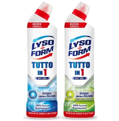 Immagine di LYSOFORM WC GEL 750ML TUTTOIN1 CASSA MISTA (7 OCEAN + 8 LIMONE)