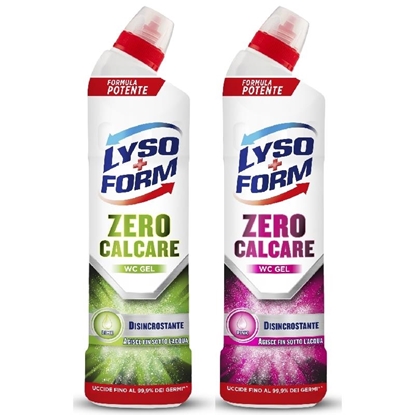 Immagine di LYSOFORM WC GEL 750ML ZERO CALCARE CASSA MISTA (6 LIME + 6 PINK)